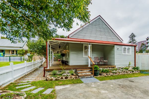 Heritage weatherboard cottage exterior